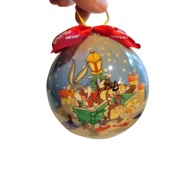 Vintage Warner Brothers Looney Tunes Cartoon Christmas Ornaments 1995 1996 Taz - Picture 2 of 10